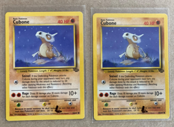 Pokemon Jungle - CUBONE #50 - 2 CARD LOT, Light Play - Image 1