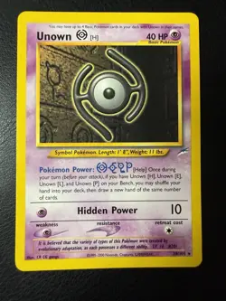 2002 Pokemon - Unown [H] #28/105 - Neo Destiny Unlimited - Regular - LP - Image 1