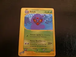 Pokemon TCG Arbok 35/165 Non Holo Rare Expedition Base Set E-reader LP Vintage - Image 1
