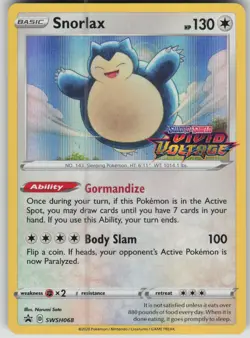 Pokemon TCG Snorlax - (Prerelease) Promo SWSH: Sword & Shield Promo Card SWSH068 - Image 1