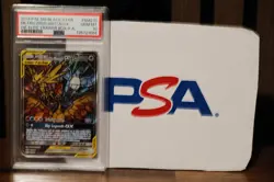 2019 Pokemon Moltres Zapdos Articuno GX Full Art SM210 PSA 10 GM - HIDDEN FATE - Image 1