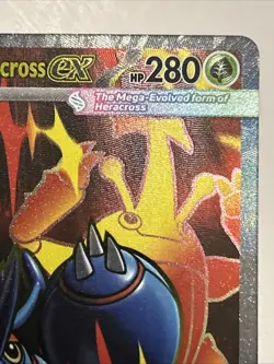 Mega Heracross ex 108/094 Ultra Rare Phantasmal Flames PFL Pokemon TCG NM - Image 4