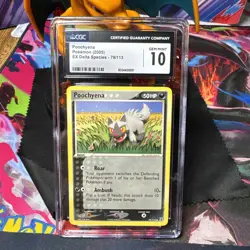Poochyena 79/113 - CGC Gem Mint 10 - EX Delta Species - Pokemon TCG 2005 - Image 1