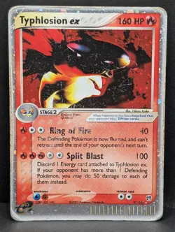 Typhlosion ex 99/100 Sandstorm Holo Rare Pokemon TCG Nintendo e-reader - Image 1