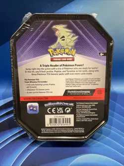Pokemon TCG Tyranitar Triple Whammy Collectors Tin New/Sealed 3 Booster Packs - Image 2