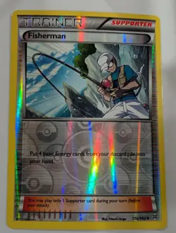 Fisherman - 136/162 - XY Breakthrough Reverse Pokemon Holo Foil Rare Nice! - Image 1