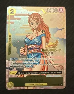 One Piece TCG O-Nami Nami OP06-101 25-26 Championship Promo 🔥! - Image 1