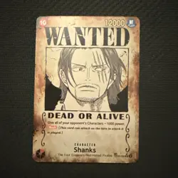 One Piece TCG Shanks OP09-004 SR (SP) Wanted Alt Art English 🔥! - Image 1