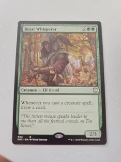 MTG English Beast Whisperer Normal Commander 2021 Kaldheim Magic 054 - Image 1