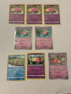 Lot Of 8 Slowpoke Pokemon Cards - Image 1