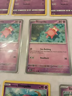 Lot Of 8 Slowpoke Pokemon Cards - Image 4