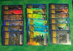 Vintage 1999 Digimon Digi-Battle Series 1 Card Lot of 18 Bandai Rare Holo Cards - Image 1