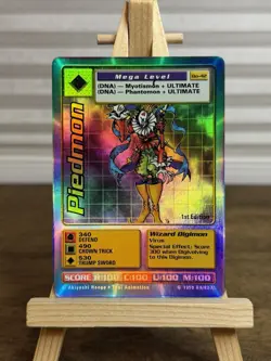 DIGIMON DIGI BATTLE SERIES 1 BO-42 1st EDITION PIEDMON HOLO CARD - Image 1