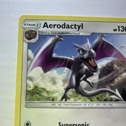 Aerodactyl Pokemon Card 130/181 Rare NM-MT Pokemon SM09 Team Up Card - Image 2