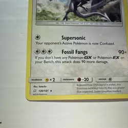 Aerodactyl Pokemon Card 130/181 Rare NM-MT Pokemon SM09 Team Up Card - Image 5