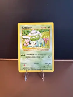 Pokemon TCG Bulbasaur Shadowless Card 44/102 1999 Base Set - Image 1