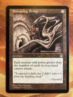 MTG Ensnaring Bridge Stronghold Very Lightly Played Condition Rare Vintage! - Image 1