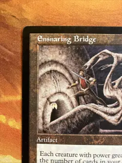 MTG Ensnaring Bridge Stronghold Very Lightly Played Condition Rare Vintage! - Image 3