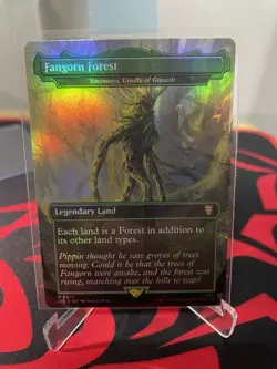 MTG Fangorn Forest Yavimaya, Cradle of Growth 0377 The Lord of the Rings Foil - Image 1