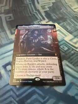 MTG Foil Burakos, Party Leader Extended Art EX/LP+ Commander Legends: Baldur's - Image 2