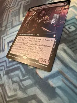 MTG Foil Burakos, Party Leader Extended Art EX/LP+ Commander Legends: Baldur's - Image 5