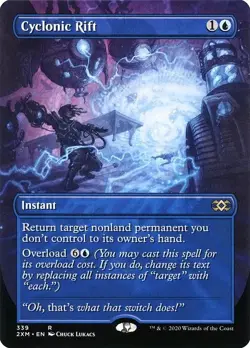Cyclonic Rift (Borderless) (Foil) - Double Masters (2XM) - Image 1
