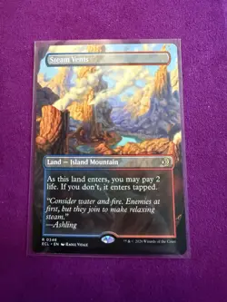 Steam Vents (Borderless) Lorwyn Eclipsed Regular Magic The Gathering Non Basic - Image 1
