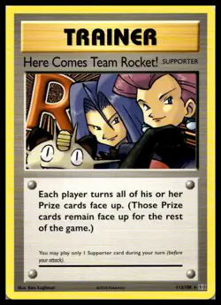 Here Comes Team Rocket! 113/108 XY - Evolutions Secret Rare Pokemon Card | NM - Image 1
