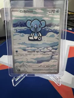 Pokemon TCG - Cubchoo - 109/086 - Illustration Rare - SV: Black Bolt - Image 1