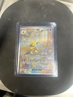 Pokemon TCG Alakazam EX 151 Holo Card Scarlet & Violet 201/165 - Image 1