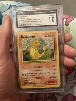Pokemon TCG Charmander 001/034 Trading Card Game Classic Holo CGC 10 2023 - Image 4