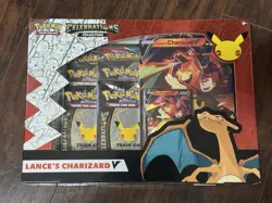 Pokemon TCG Celebrations Collection Lance's Charizard V Box 820650101625 - Image 1