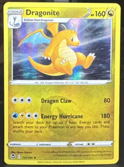 Pokemon TCG Dragonite 131/195 Swsh12: Sword & Shield - Silver Tempest Rare Holo - Image 1