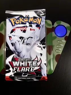 22.8g HEAVY Pokemon Scarlet & Violet White Flare Booster Pack New Sealed - Image 1