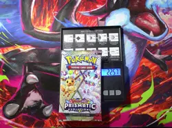 VERY HEAVY! GOD PACKUUU 22.57g Prismatic Evolutions Pokemon TCG Booster (SEALED) - Image 1