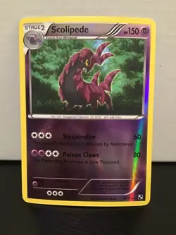 Scolipede Pokemon Black & White Reverse Holo Rare 54/114 - Image 1