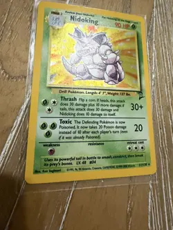 Pokemon Base Set 2 Nidoking Holo #11/130 NM - Image 2