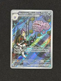Pokemon TCG TEAM ROCKET’S WEEZING 199/182 SV Destined Rivals Illustration Rare - Image 1
