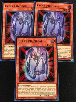 YUGIOH CLEAR PHANTOM MZTM-EN037 1ST SUPER X3 (NM) - Image 1