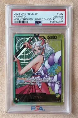 PSA 10 Yamato OP06-022 Leader | Weekly Shonen Jump 2024 Promo | One Piece JP - Image 1