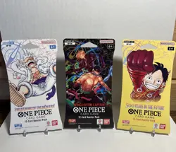 One Piece Op-05,06,07 Sleeved Booster Packs Factory Sealed LOT OF 3 - Image 1