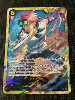 Koby (OP11-119 SEC) A Fist of Divine Speed - ONE PIECE TCG English - Image 1