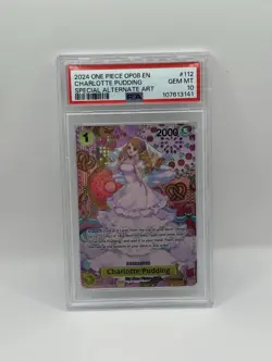 One Piece Charlotte Pudding (SP) OP03-112 Two Legends Foil PSA 10 OP08 - Image 1