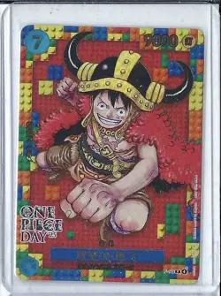 IN HAND One Piece Day 25 TCG Chinese Promo Monkey D. Luffy Insert LEGO 2025 SP - Image 1