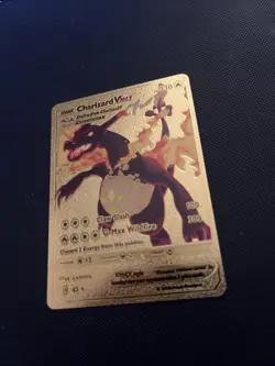 2020 Pokemon Gold Foil Fan Art Card Vmax Charizard Hp 330 Gigantamax - Image 2