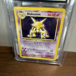 Alakazam 1999 Base Set 1/102 Holo Pokemon Card Unlimited CGC 10 Gem Mint Graded - Image 3