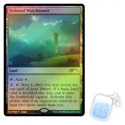 FOIL ISOLATED WATCHTOWER (JUDGE) Promo Magic MTG MINT CARD - Image 1
