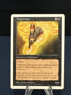 MTG - Magic The Gathering - Nightmare - 4th Edition- NP/NM! - Image 1
