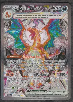 Charizard ex 223/197 Special Illustration Rare Obsidian Flames Pokemon Near Mint - Image 1