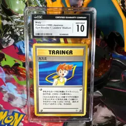 Misty - Rare - CGC Gem Mint 10 - Japanese Leaders' Stadium - Pokemon TCG 1998 - Image 1